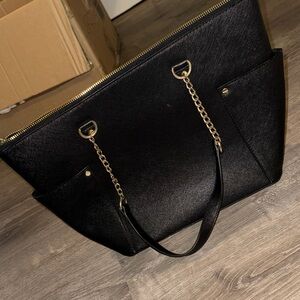 Target Black Tote with Gold Accents